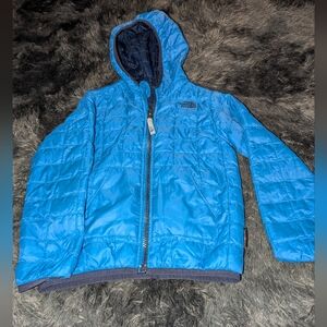The North Face Kids Reversible Blue Puffer Jacket